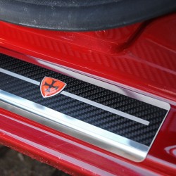 Nakładki progowe Carbon Look Fiat 500