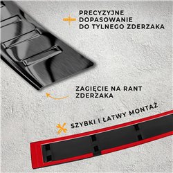 Rear bumper trim for Mazda MX-30 2020- | Graphite Stainless steel