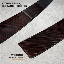 Listwa tylnego zderzaka BMW 7 Seria Sedan 4D PRE-FL 2015-2019 | Włókno węglowe Karbon