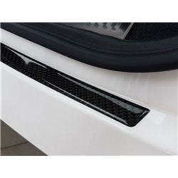 Rear bumper trim for Audi Q3 2011-2018 | Black Carbon fiber Shiny
