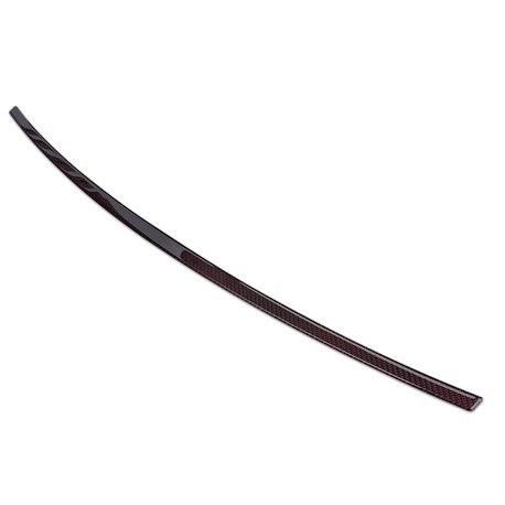 Rear bumper trim for Audi Q3 2011-2018 | Black-red Carbon fiber