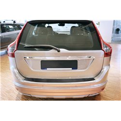 Rear bumper trim for Volvo XC60 FL 2013-2017 Black Carbon fiber