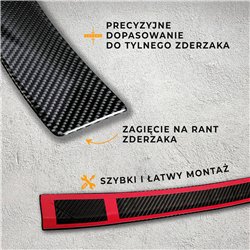 Listwa tylnego zderzaka Audi Q5 2008-2016 | Włókno węglowe Karbon