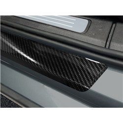 Sill trims for Volvo S60 Sedan 4D 2019- Black Carbon fiber Shiny