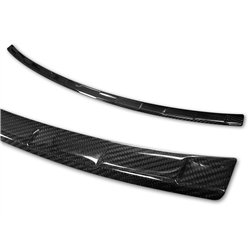 Rear bumper trim for Audi Q5 2017-2024 Black Carbon fiber Shiny