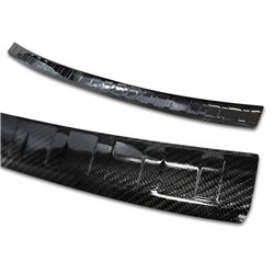 Rear bumper trim for CUPRA Ateca I 2018- Black Carbon fiber Shiny