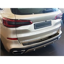 Rear bumper trim for BMW X5 2018- | Black Carbon fiber Shiny