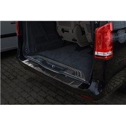 Rear bumper trim for Mercedes V-Class 2014- | Black Carbon fiber