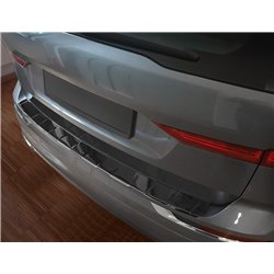 Rear bumper trim for Volvo XC60 II 2017- Black Carbon fiber Shiny