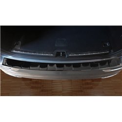 Rear bumper trim for Volvo XC60 II 2017- Black Carbon fiber Shiny