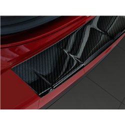 Rear bumper trim for Mazda CX-5 2017-2024 | Black Carbon fiber