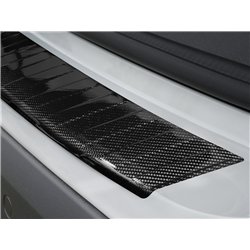 Rear bumper trim for BMW X1 2015-2022 | Black Carbon fiber Shiny