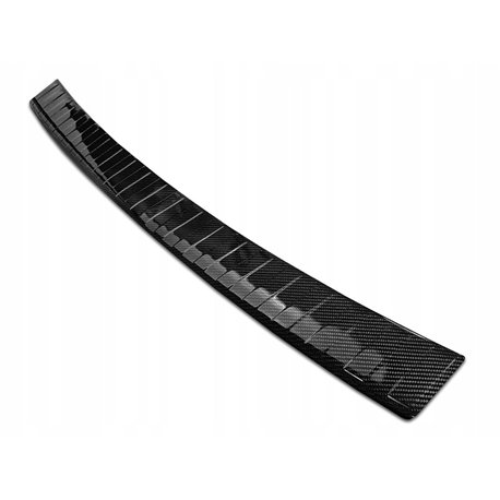 Rear bumper trim for Mercedes B-Class 2019- | Black Carbon fiber