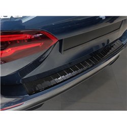 Rear bumper trim for Mercedes B-Class 2019- | Black Carbon fiber