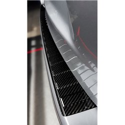 Rear bumper trim for Mitsubishi ASX FL 2019-2021 Carbon fiber