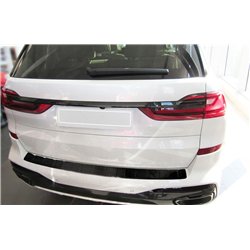 Rear bumper trim for BMW X7 2018- | Black Carbon fiber Shiny