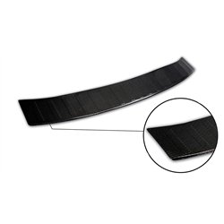 Rear bumper trim for Ford Kuga 2013-2019 Black Carbon fiber Shiny