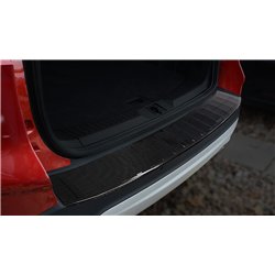 Rear bumper trim for Ford Kuga 2013-2019 Black Carbon fiber Shiny