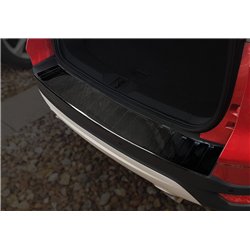 Rear bumper trim for Ford Kuga 2013-2019 Black Carbon fiber Shiny