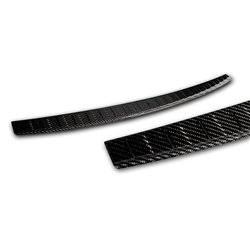 Rear bumper trim for KIA Sportage PRE-FL 2016-2018 | Carbon fiber
