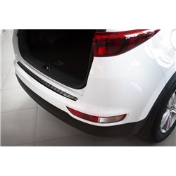 Rear bumper trim for KIA Sportage PRE-FL 2016-2018 | Carbon fiber