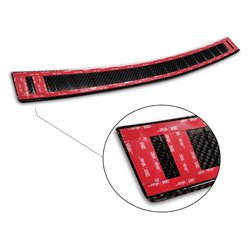 Rear bumper trim for Opel Mokka X FL 2016-2019 | Carbon fiber