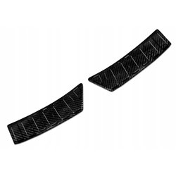 Rear bumper trim for Ford Puma 2020- | Black Carbon fiber Shiny