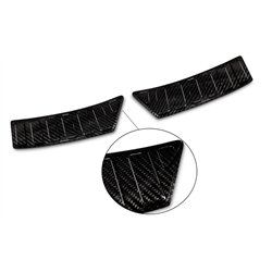 Rear bumper trim for Ford Puma 2020- | Black Carbon fiber Shiny