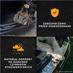 Listwa tylnego zderzaka do BMW iX3 2021- | Włókno węglowe Karbon