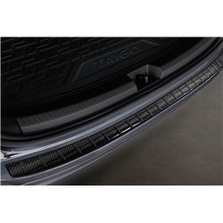 Rear bumper trim for Volkswagen VW Taigo 2021- | Carbon fiber