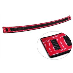 Rear bumper trim for BMW X1 2022- | Black Carbon fiber Shiny