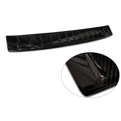 Rear bumper trim for Mercedes EQS 2022- | Black Carbon fiber
