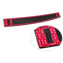 Rear bumper trim for Mercedes EQS 2022- | Black Carbon fiber