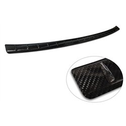 Rear bumper trim for BMW X1 2022- | Black Carbon fiber Shiny