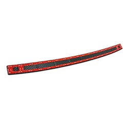 Rear bumper trim for Fiat 600 Hatchback 5D 2023- | Carbon fiber