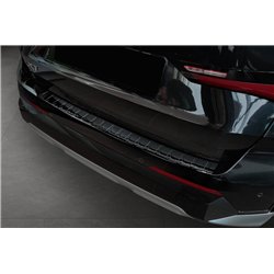 Rear bumper trim for BMW X1 2022- | Black chrome Stainless steel