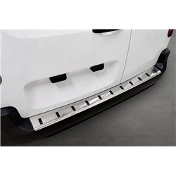 Rear bumper trim for Peugeot Rifter 2018- | Stainless steel