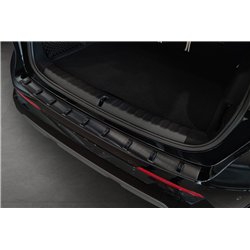 Rear bumper trim for BMW X1 2022- | Black Stainless steel Brushed