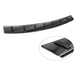 Rear bumper trim for BMW X5 2018- | Black Stainless steel Brushed