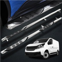 Side bars with steps for Fiat Talento (L2 LWB) 2016-2021 Steel
