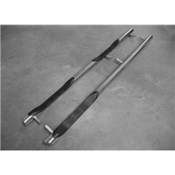 Side bars with steps for Mercedes Viano 2003-2014 Chrome Steel