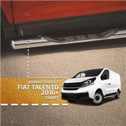 Side bars with steps for Fiat Talento (L1 SWB) 2016-2021 Steel