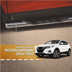 Orurowanie boczne ze stopniami do Nissan Qashqai 2014-2021 | Stal