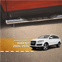 Orurowanie boczne ze stopniami do Audi Q7 2005-2015 | Chrom Stal