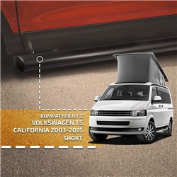 Side bars for Volkswagen VW California 2003-2015 Black Steel