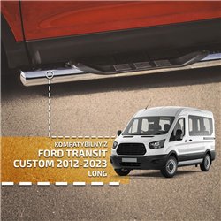 Orurowanie boczne ze stopniami Ford Transit Custom (L2 LWB) 2012-2023