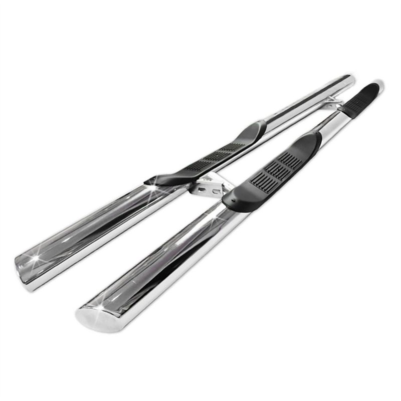 Side bars with steps for Mercedes V-Class 2014- Chrome Steel