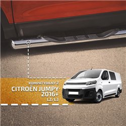 Orurowanie boczne ze stopniami do Citroen Jumpy 2016- | Stal