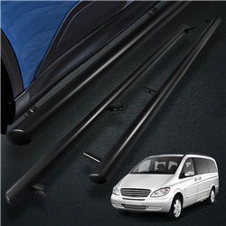 Orurowanie boczne do Mercedes Vito 2003-2014 Czarny Stal