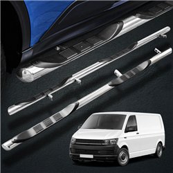 Side bars with steps for Volkswagen VW Transporter 2015-2019